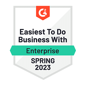 G2 Career Management Easiest to Do Business With Enterprise - Spring 2023