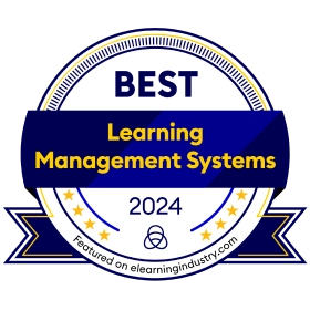 Best learning management system 2024 award from eLearning Industry