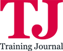 Logo of Training Journal featuring red 'TJ' letters above the text.