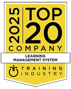 2025 Top 20 Company badge for Learning Management System by Training Industry.