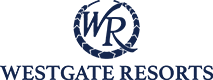 The Westgate Resorts logo with a WR inside of a circle above