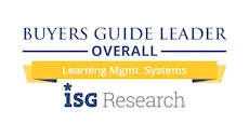 ISG Research Buyers Guide Overall Leader for Learning Management Systems badge