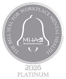 Mental Health America Bell Seal for Workplace Mental Health badge