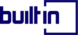 Built In brand logo in blue